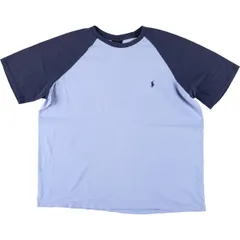 古着 ラルフローレン Ralph Lauren POLO by Ralph Lauren ラグラン 五分袖 ワンポイントロゴTシャツ メンズL相当/eaa563589