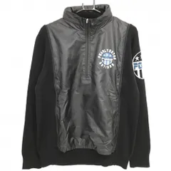 パーリーゲイツ 2WAYニットブルゾン 黒 ハイネックセーター フード収納可　 メンズ 4(M) ゴルフウェア PEARLY GATES