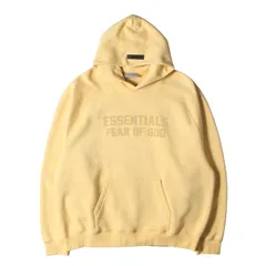 【新品】FEAR OF GOD フィアオブゴッド パーカー サイズ:XL / 23SS FOG ESSENTIALS シリコンプリント スウェット パーカー (Hoodie) / イエロー系(Light Tuscan) / トップス フーディー【メンズ】