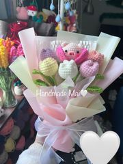 TULIP 花束　編み物　23号　のミニサイズ