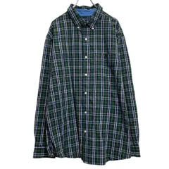 CHAPS チェックシャツ チャップス XXL グリーン ビッグサイズ ボタンダウン 古着卸 アメリカ仕入 a701-7477のサムネイル
