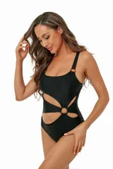 水着 モノキニ S 黒 ブラック セクシー インポート ワンピース 水着 過激 カットアウト海外旅行 ビーチ 旅行