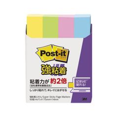 （まとめ） スリーエムジャパン ポストイット 強粘着見出し小 ネオンカラー 混色