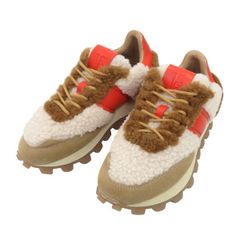 新品同様 TOD'S トッズ 2023AW 1T 異素材MIX レザー ムートン レースアップ スニーカー シューズ 47250