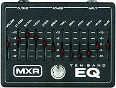 【極上美品】MXR Ten Band EQ ほぼ新品　特注アクリルカバー付き‼️ 極上美品】MXR Ten Band EQ ほぼ新品 特注アクリルカバー付き