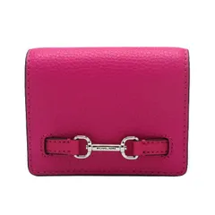 マイケルコース 二つ折り財布札入れなし MICHAEL KORS CARSON ペブルドレザー スモール 35S5S2ZD5L DRAGONFRUIT アウトレット レディース