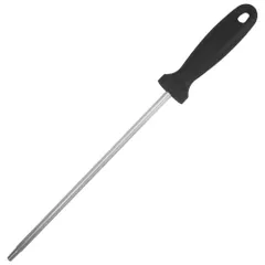 【次回入荷予定なし】シャープナー 滑り止め ナイフ研ぎ シャープナー 包丁研ぎ器 スチールシャープナー スチール棒 シャープナー 粗研ぎ 細研ぎ スティックタイプ 研ぎ石 キッチン 研ぎ器 台所 包丁 研ぎ棒 1個 （ブラック）