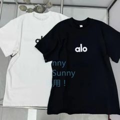新品 !ALO yogaTシャツ メンズ レディース半袖 3つのカラー選択可能
