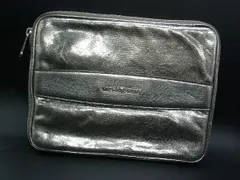 ■美品■ MICHAEL KORS マイケルコース レザー ポーチ マルチケース セカンドバッグ クラッチバッグ シルバー系 DG7867
