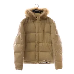 Liugoo Leathers (リューグーレザーズ) ホースハイド ファー付き フーデット ダウンジャケット アイボリー