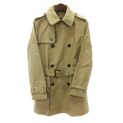 ラルフローレン RALPH LAUREN トレンチコート ダブル 長袖 ベルト付き コットン ベージュ 6 S位 アウターのサムネイル