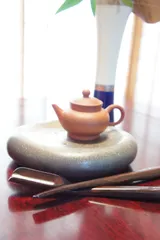 【茶道具】葉のある昔ながらの乾燥茶トレイ長さ：19 cm、幅：14.5 cm 茶道具】葉のある昔ながらの乾燥茶トレイ長さ：19 cm、幅：14.5 cm