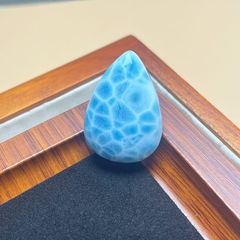 極上オールドマイン】天然ラリマー ペンダントトップ✨波模様・1点物 