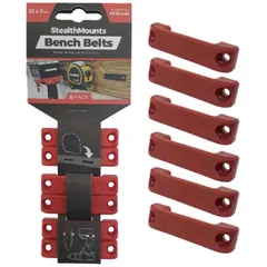 送料無料 【新品 未使用 未開梱】 STEALTHMOUNTS　ベンチベルト(6個入り) レッド　BBRED6
