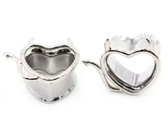 1個　00G (10mm) デビル　ダブルフレア サージカルステンレス316L ボディピアス アイレット トンネル ロブ ホールトゥピアス　CBR サーキュラーバーベル　キャプティブ　ビーズリング