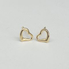 オープンハート 5mm(小)ピアス K18YG ダブルキャッチ付属 - メルカリ