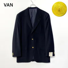 VAN JACKET ヴァンジャケット テーラードジャケット 紺ブレ 段返り L 楽天市場】VAN 段返りブレザー＜サージ＞ ヴァン ジャケット・アウター