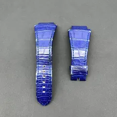 ✨️HARRY WINSTON✨️ハリーウィンストン 時計ベルト 純正アリゲーターストラップ オーシャン トリレトロ クロノグラフ OCEACT44WW002用のサムネイル