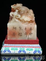 宝石商保持】赤瑪瑙(アカメノウ) 彫鶴置物 長寿 夫婦円満 - メルカリ