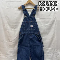 ラウンドハウス　デニムオーバーオール　34x32 新品未使用品 未洗いリジッド 楽天市場】ROUND HOUSE ラウンドハウス オーバーオール メンズ