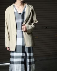 1990s single breasted easy tailored jacket beige 90年代 vintage パッドレス イージー テーラードジャケット シングルブレステッド ベージュ