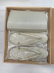 和装　草履バックセット　礼装用 ゴールド系　着物バッグ　高級仕立て