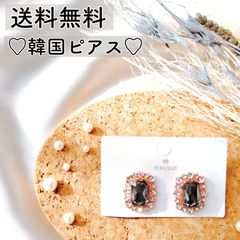 6 韓国 ピアス ドロップ オルチャン ビジュー クリスタル ゆめかわ 姫系