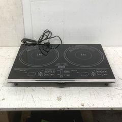 ヤマゼン YAMAZEN IHクッキングヒーター ブラック IHW-S1460G-B [2口 /100V]