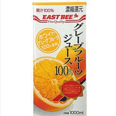 EAST BEE グレープフルーツジュース100％ 1L [業務用 常温 ドリンク 飲料 ジュース 紙パック] (354110)