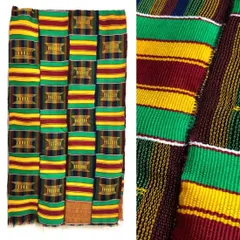Made in Ghana　手織り　ケンテ　テーブルクロス　インテリア