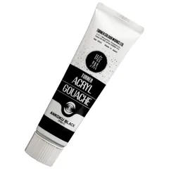 【特価セール】暗黒ブラック 単品 アクリルガッシュ 40ml ターナー色彩 AG040999