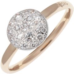 ポメラート 指輪 K18PG K18WG ダイヤ0.24ct サッビア リング スモール PAB4070_O7000_DB000