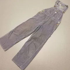-64★ 70s 80s ヴィンテージ EDWIN オールド エドウィン 1030 ヒッコリー オーバーオール M 古着 昭和レトロ