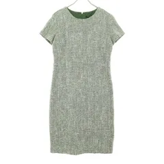 美品 Banana Republic バナナリパブリック 半袖 ロングワンピース 0 グレー レディース 古着