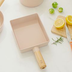 FIKA セラミック 卵焼きフライパン 15cm ピーチピンク【訳あり】