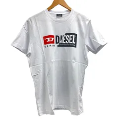 DIESEL/ディーゼル  00SDP1 0091A クルーネック T-DIEGO-CUTY L ステッチ コットン 半袖Ｔシャツ ホワイト ユニセックス ブランドのサムネイル
