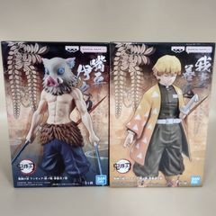 [S12488]귀멸의 칼날 인연장 참습弐노형 피규어 Figure 아내 선일 嘴平 이노스케 2체 세트
