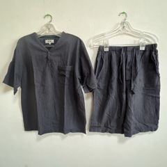[パジャマ] 和華　半袖　部屋着　寝間着　ルームウェア　メンズ　紳士　M グレー