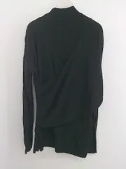 ◇ SENSE OF PLACE by URBAN RESEARCH レイヤード風 モックネック 長袖 ニット セーター サイズF ブラック レディース P  【中古】 【1210110003887】