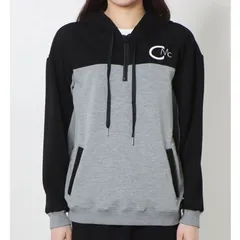 【CECIL McBEE green】  バイカラーハーフジップニットパーカー（ﾌﾞﾗｯｸ）【Mサイズ】  M354