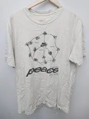 ◇ NIKE ナイキ プリント 半袖 Tシャツ カットソー サイズL ライトベージュ メンズ P  【1406110025381】