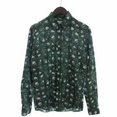 DRIES VAN NOTEN 半袖シャツ ブラック/グリーン グリーン（緑）系 Dries Van Noten(ドリス ヴァン ノッテン