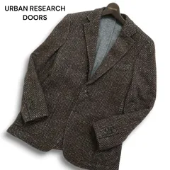 URBAN RESEARCH DOORS アーバンリサーチ 秋冬 ウール★ ニット テーラード ジャケット ブレザー Sz.48 メンズ