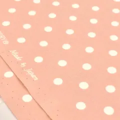 約110×43cm　水玉 生地 ドット ブロード生地 約7mm セブンベリー SEVENBERRY 560-887-7-8 ピンク　生地 布地 布 ハンドメイド