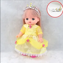 メルちゃん服 ソランちゃん　プリンセスドレス　ベル　ドール服＆ティアラ