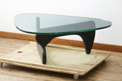 送料込み！イサム・ノグチ 大塚家具 ガラステーブル シンプル - メルカリ
