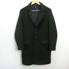 k■ハレ/HARE チェスターコート/ベーシックデザイン【S】緑/MENS■37【中古】