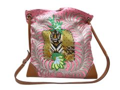 【新品同様品】HERMES エルメス シルキーシティPM 王者の虎 TIGRE ROYAL シルク×スイフト ローズコンフェッティ×ゴールド シルバー金具 Y刻印 ショルダーバッグ レディース 女性用 ブランド 本革 レザー カーフ 希少 レア プレゼント