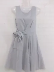 ◇ Perle Peche ペルルペッシュ パール ノースリーブ 膝丈 ワンピース サイズ38 グレー レディース P  【1301300000615】のサムネイル