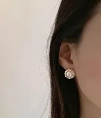 2点セット　イヤークリップ　パールイヤリング　アクセサリー